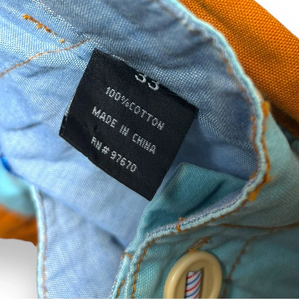 Katin Two-Tone Light Blue and Rust Orange Swim Board Shorts